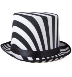 Zwart Wit Gestreepte Buishoed